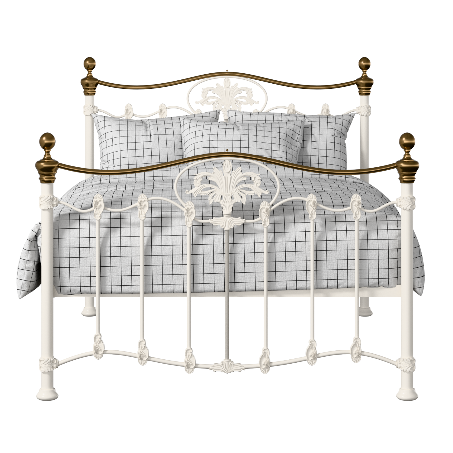 Camolin iron/metal bed in ivory