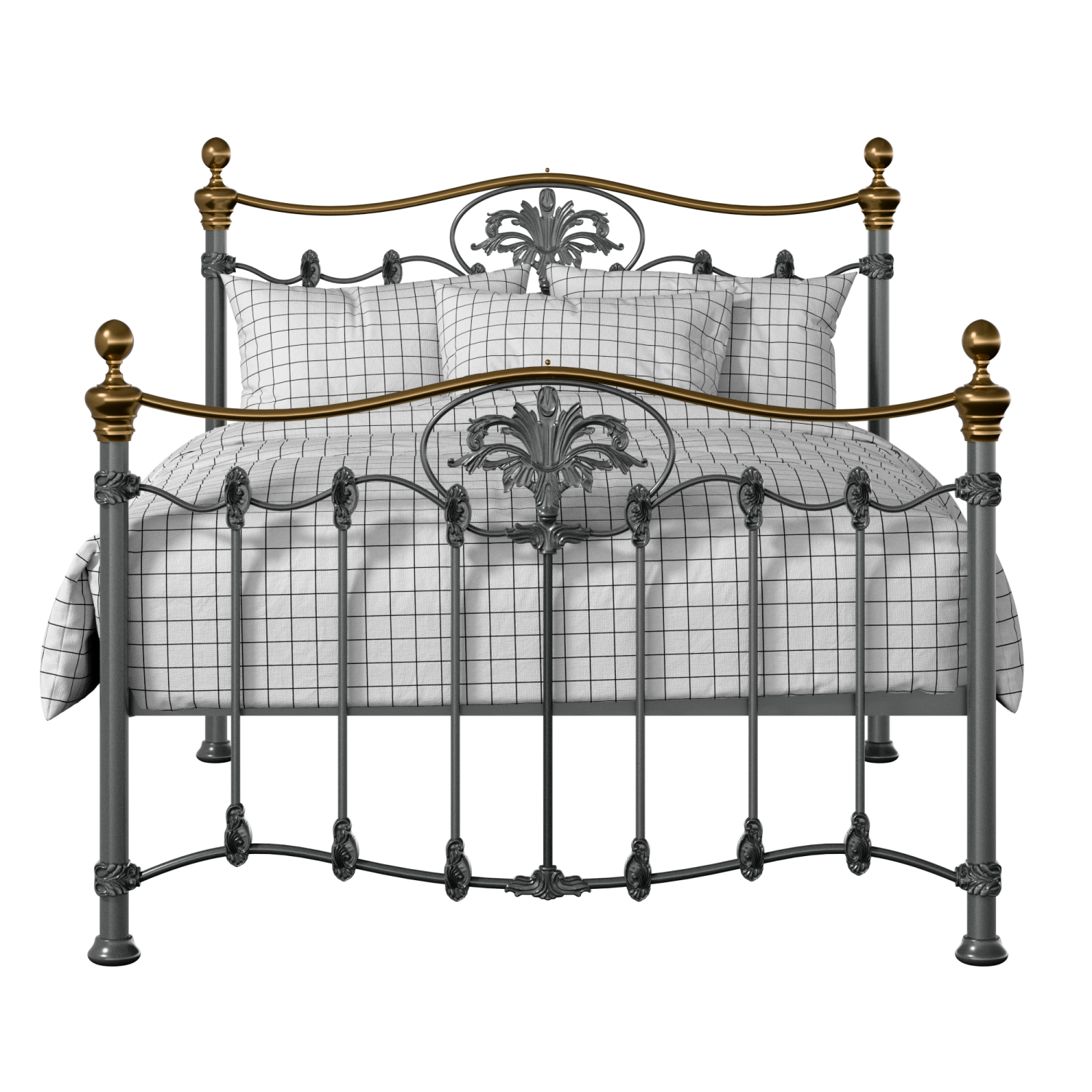 Camolin iron/metal bed in pewter