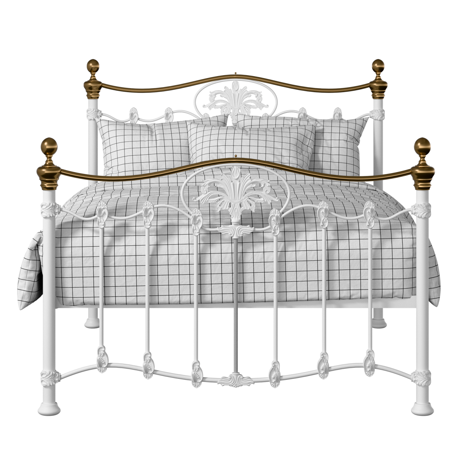 Camolin iron/metal bed in white