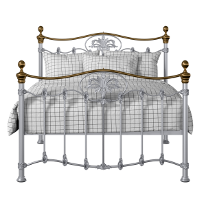 Camolin iron/metal bed in silver - Thumbnail