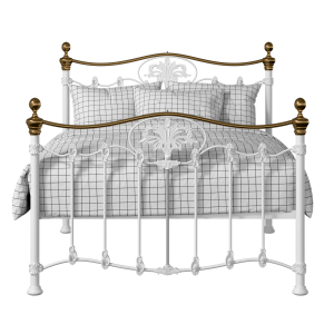 Camolin iron/metal bed in white - Thumbnail