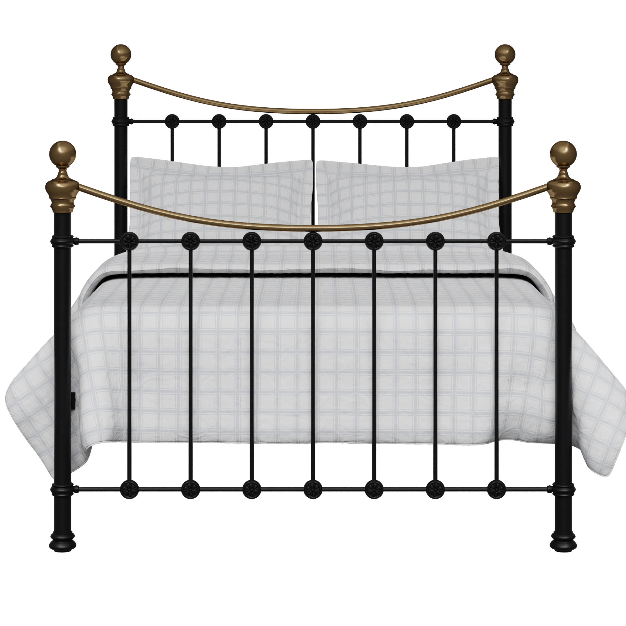 Doorlaatbaarheid Immoraliteit eiland Selkirk - IJzeren/Metalen bed frame met messing - The Original Bed Co - NL