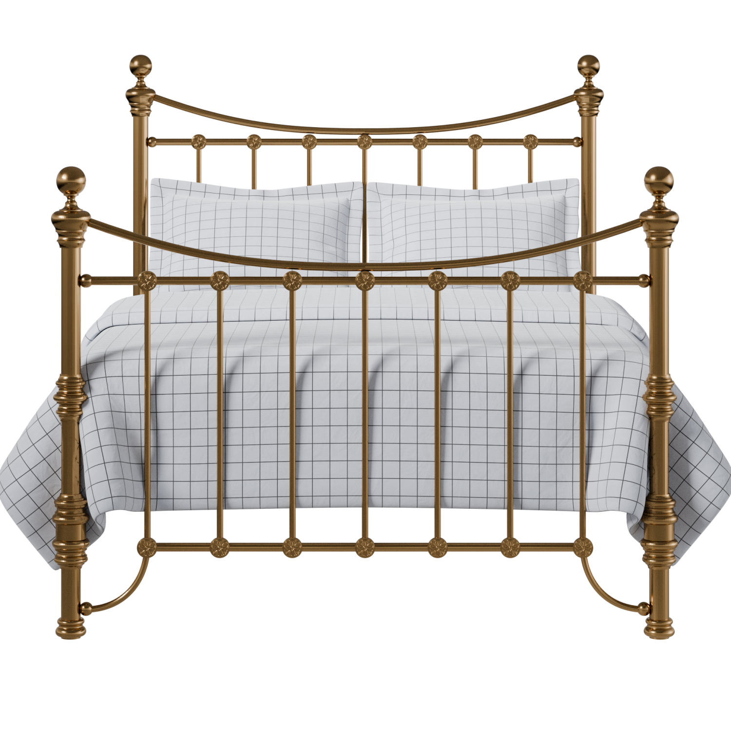 Arran brass bed with Juno mattress