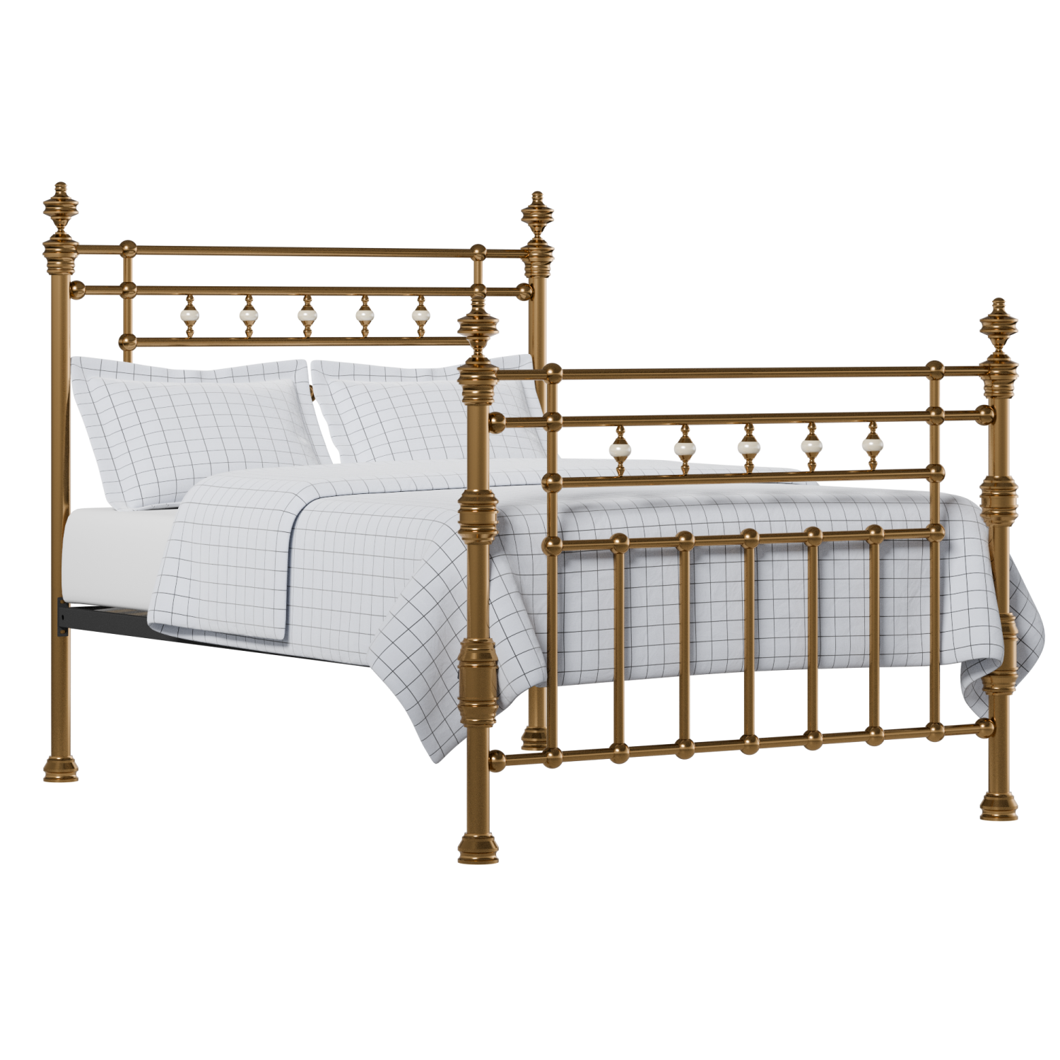 Boyne brass bed with Juno mattress