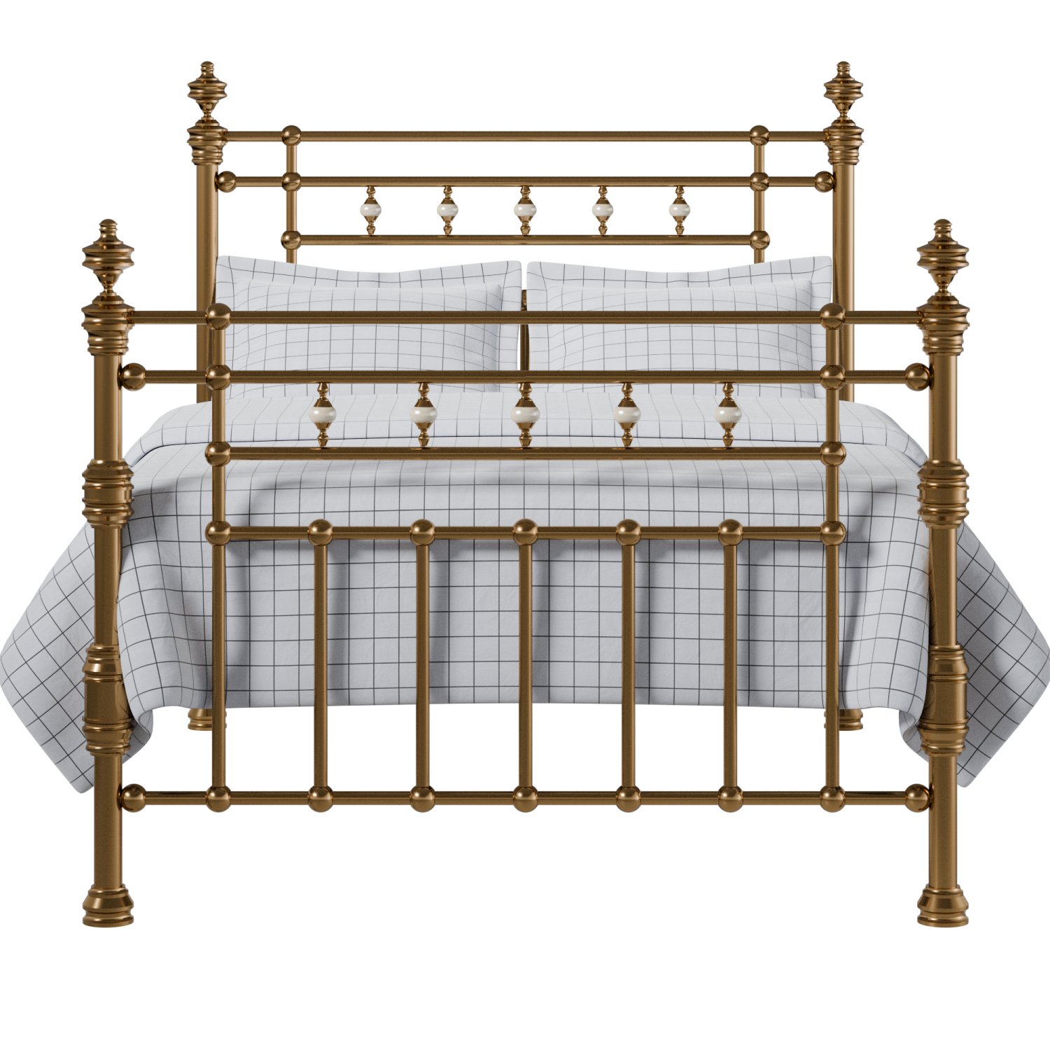 Boyne brass bed with Juno mattress