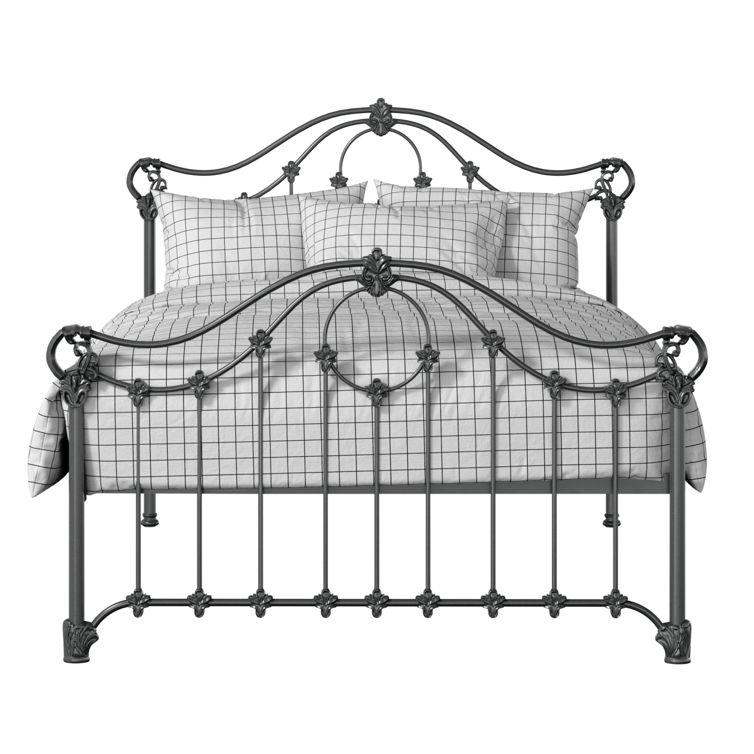 Alva iron/metal bed in pewter