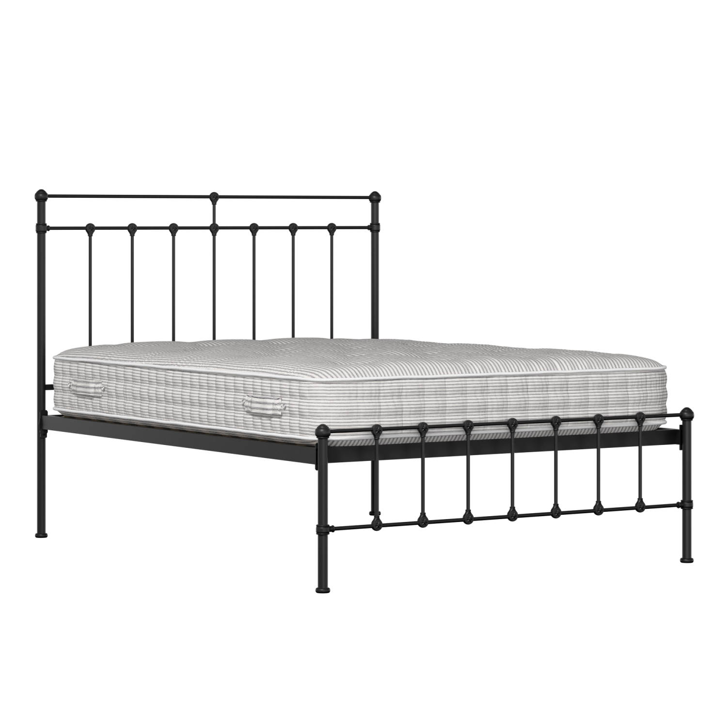 Ashley iron/metal bed in black with Juno mattress