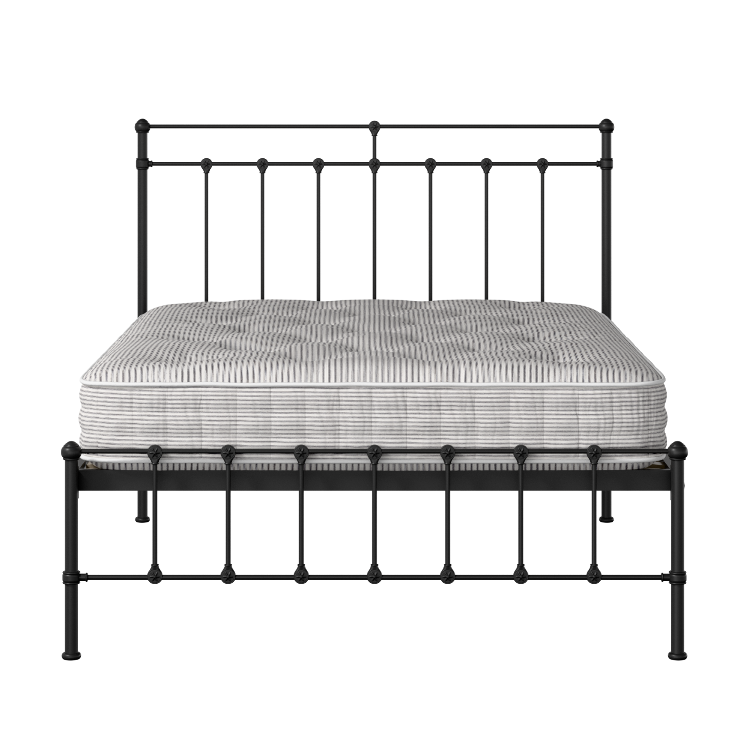 Ashley iron/metal bed in black with Juno mattress