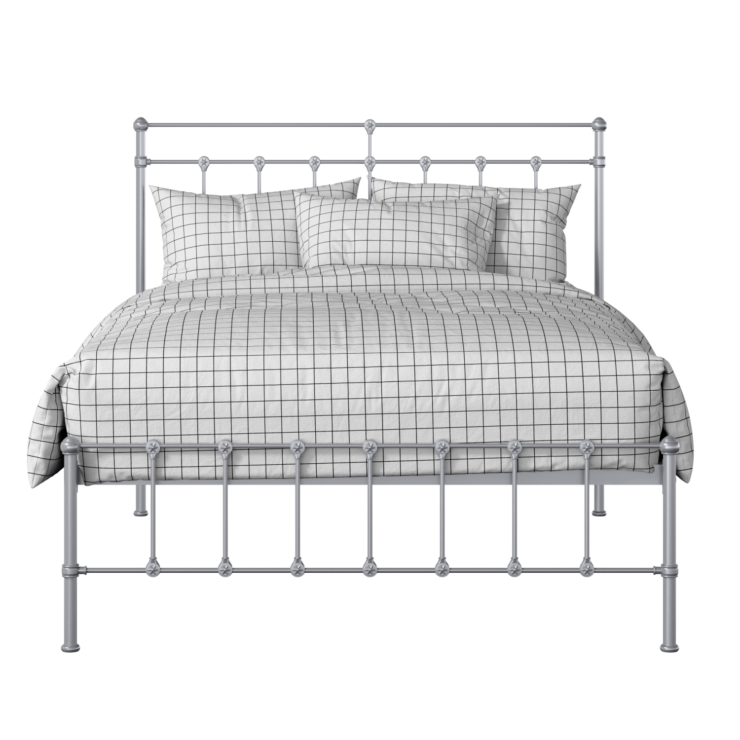 Ashley iron/metal bed in silver