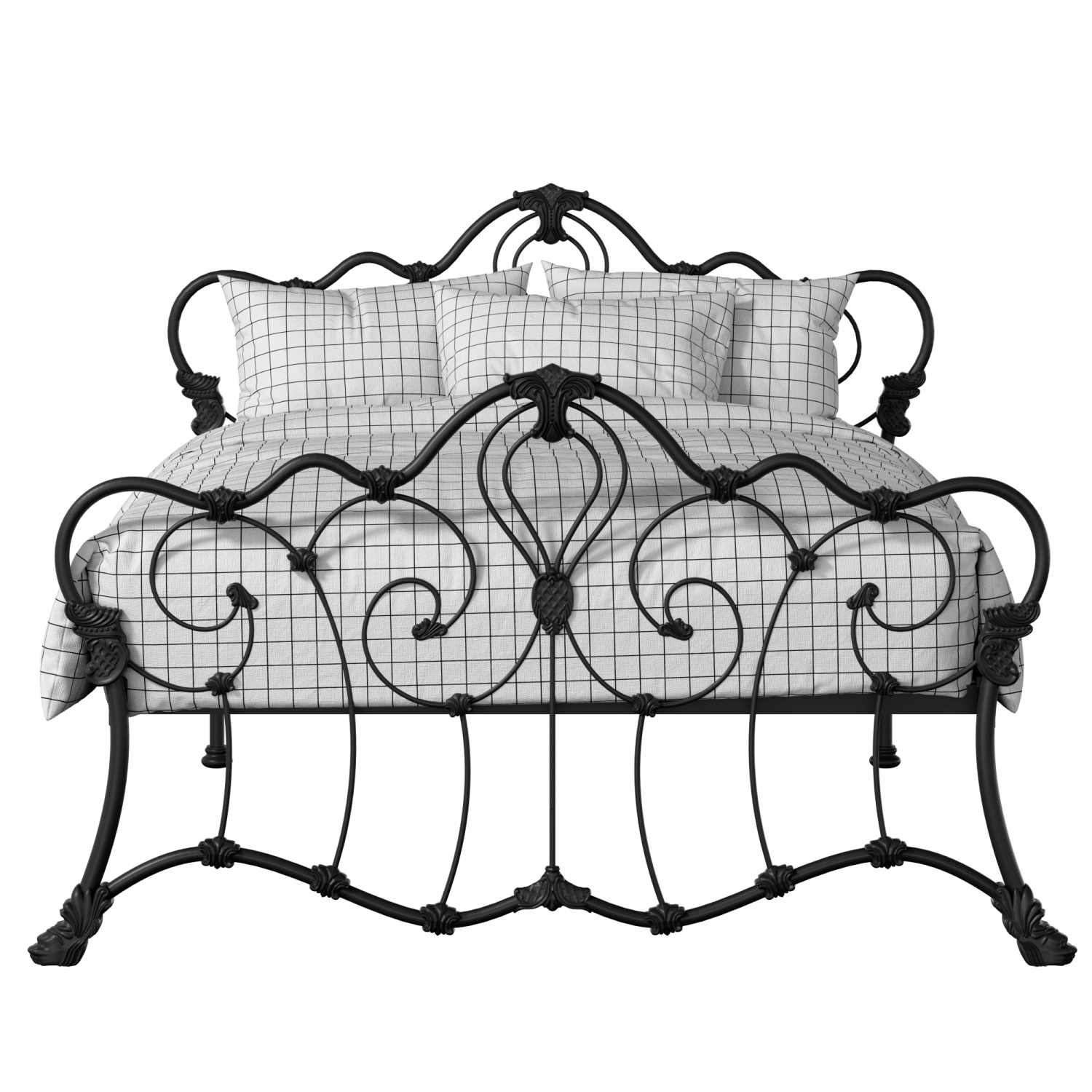 Athalone iron/metal bed in black