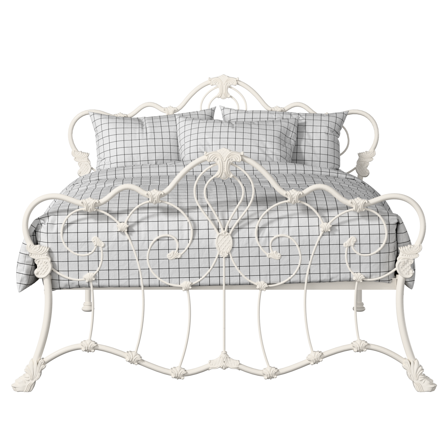 Athalone iron/metal bed in ivory