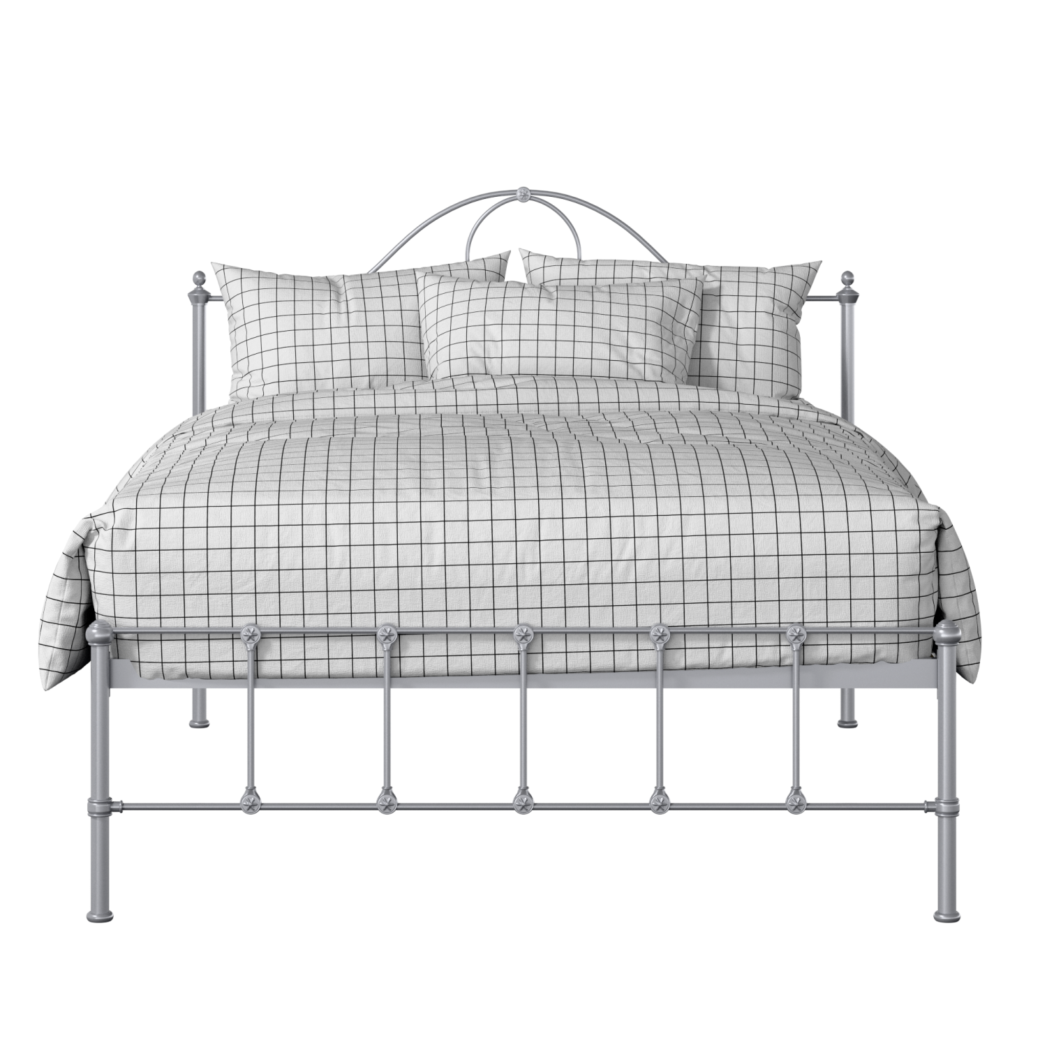 Athena iron/metal bed in silver