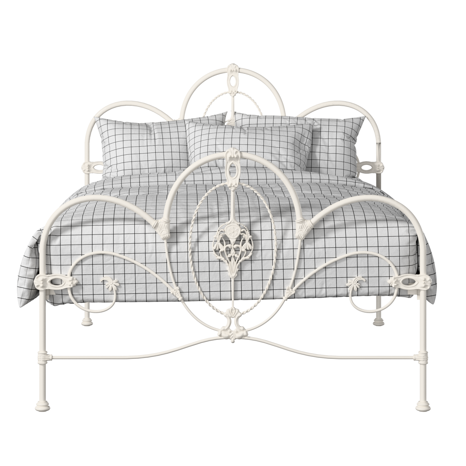 Ballina iron/metal bed in ivory