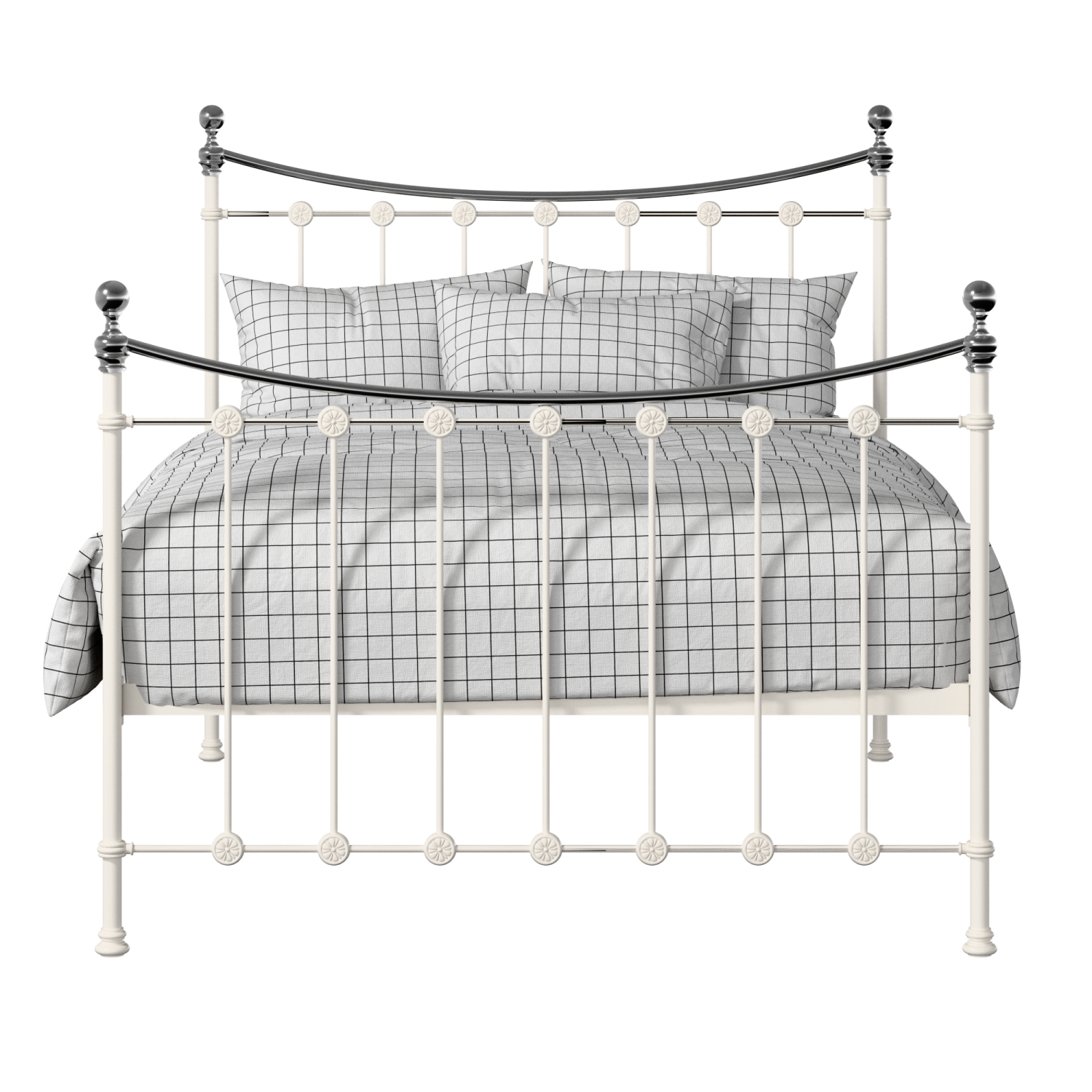 Carrick Chromo iron/metal bed in ivory