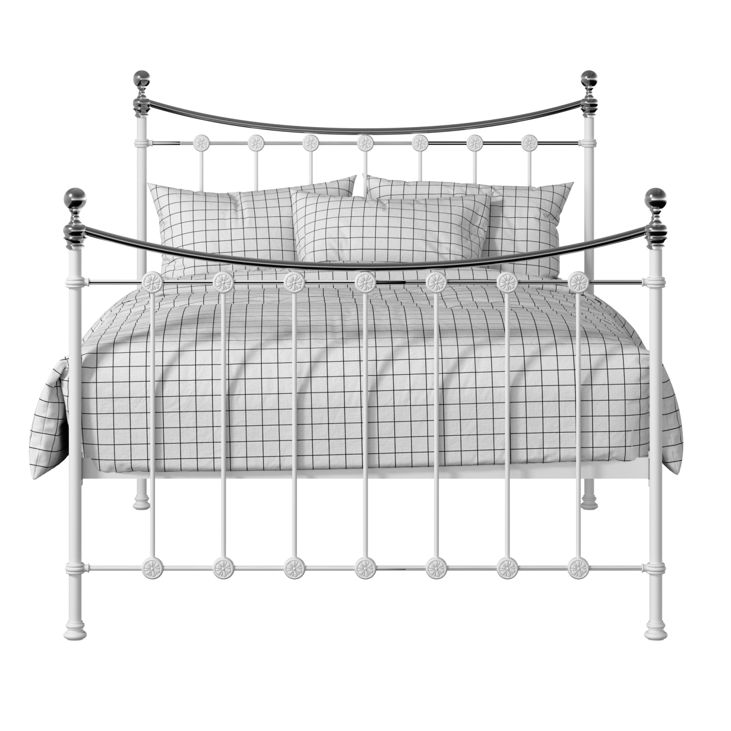 Carrick Chromo iron/metal bed in white