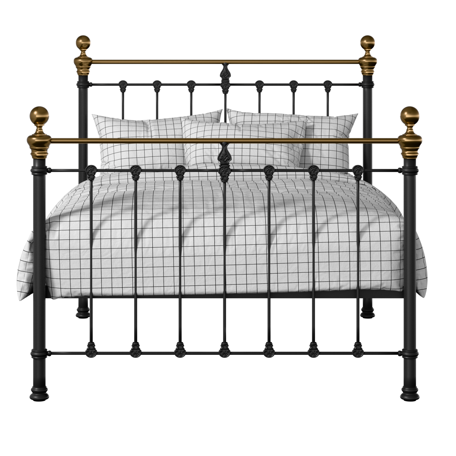 Hamilton iron/metal bed in black
