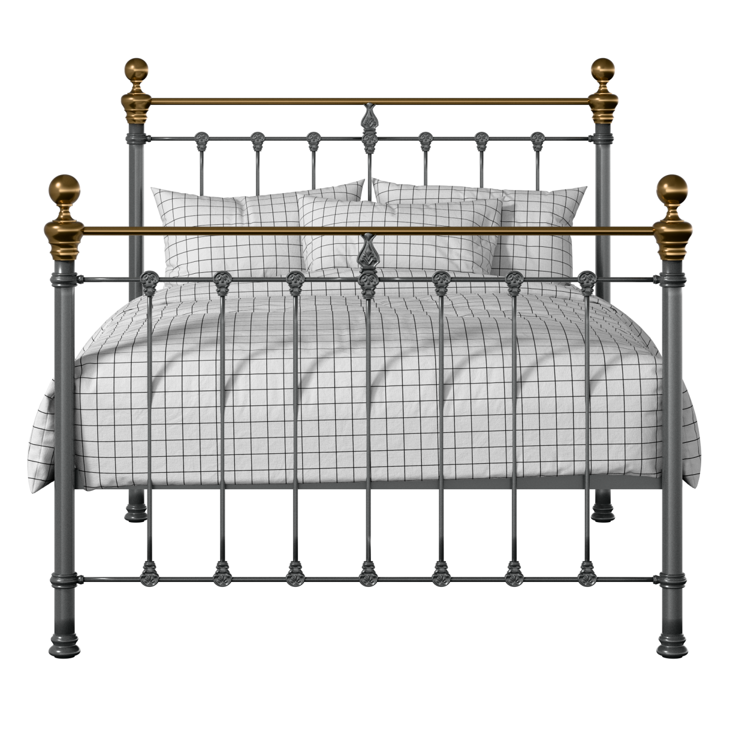 Hamilton iron/metal bed in pewter