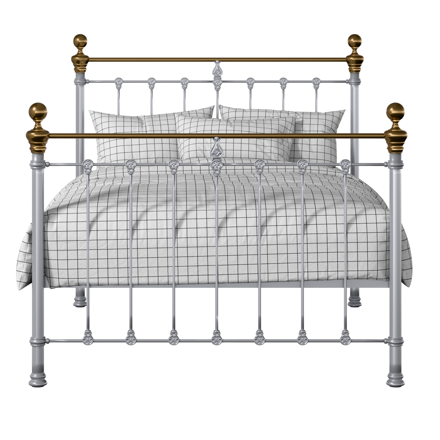 Hamilton iron/metal bed in silver