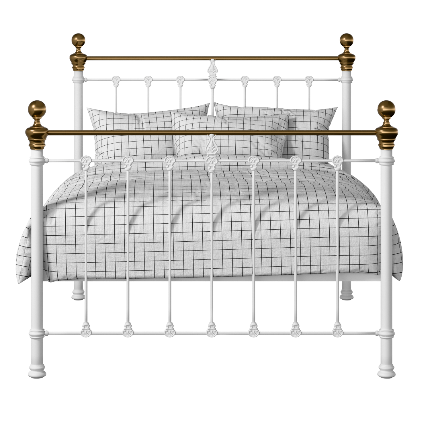 Hamilton iron/metal bed in white