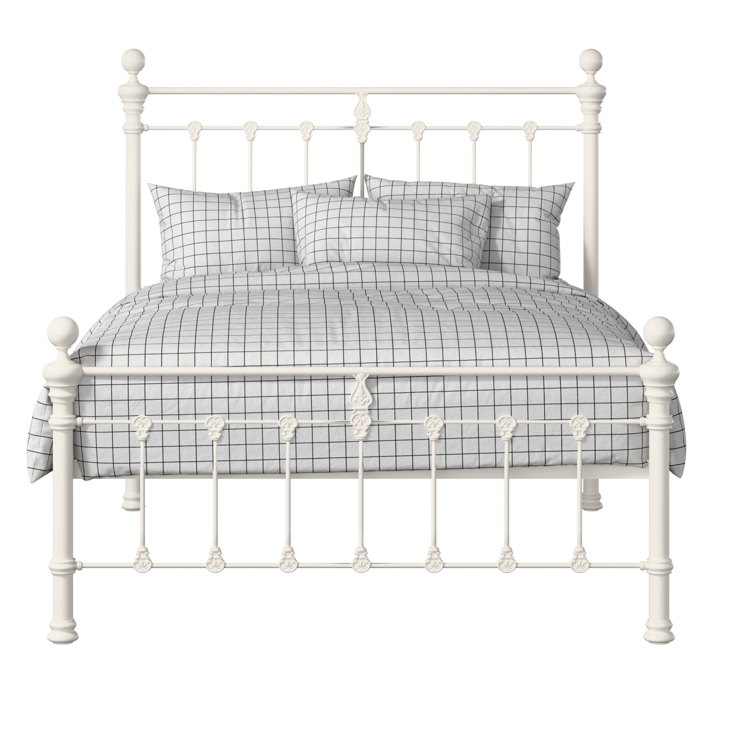 Hamilton Solo Low Footend iron/metal bed in ivory