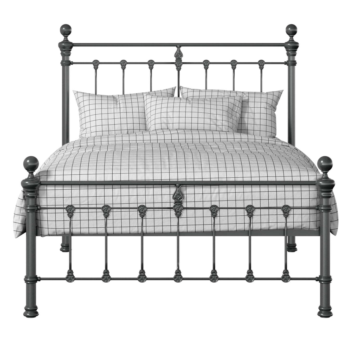 Hamilton Solo Low Footend iron/metal bed in pewter