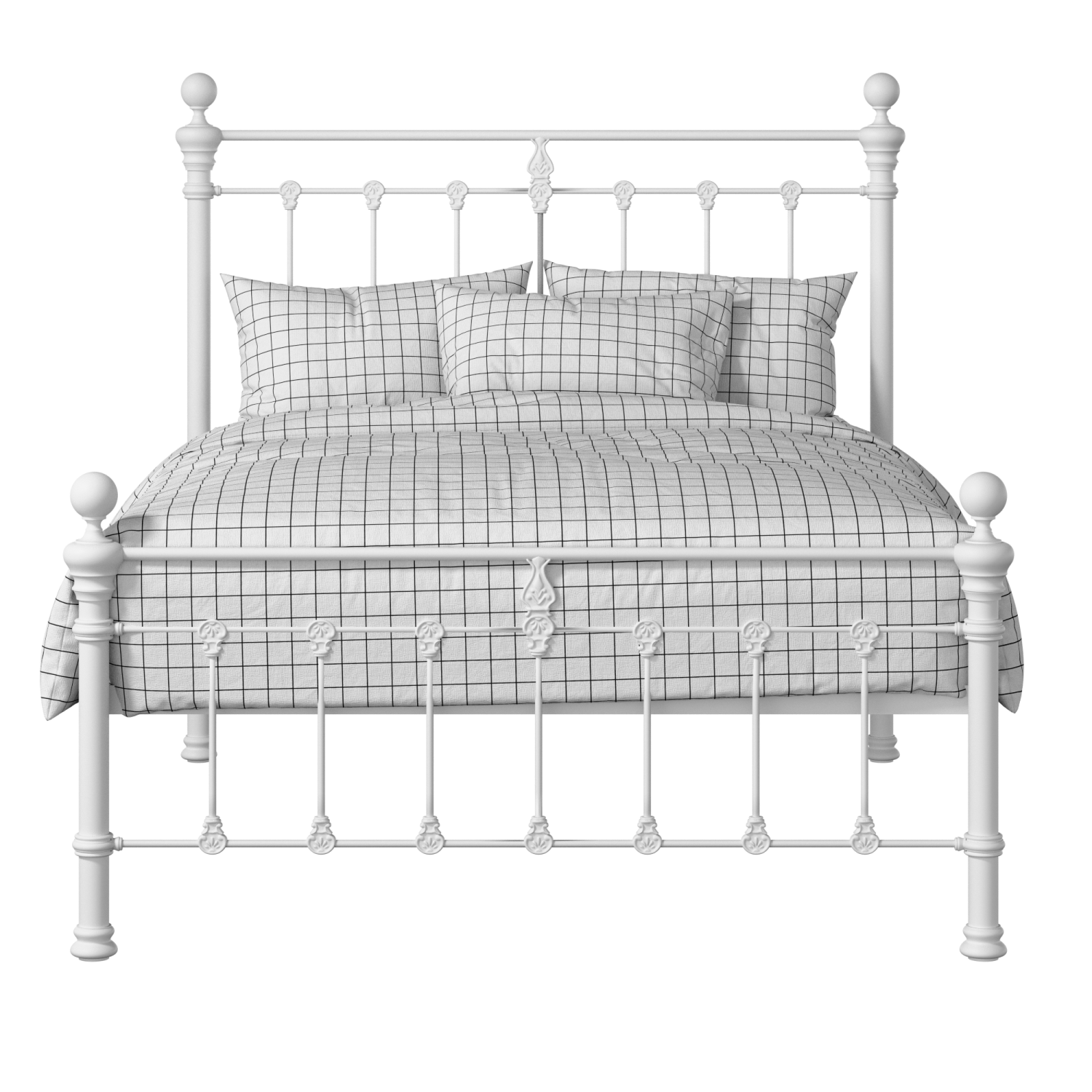 Hamilton Solo Low Footend iron/metal bed in white