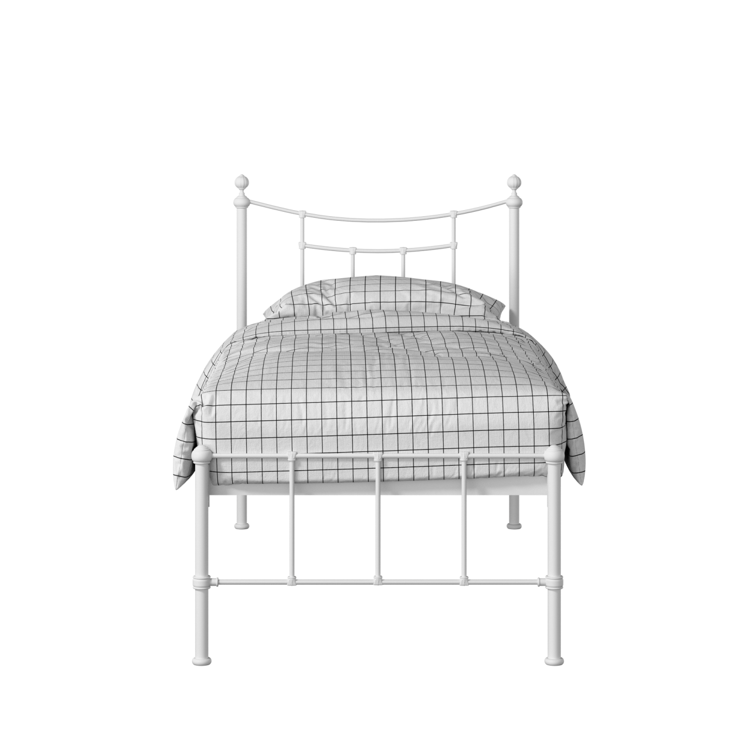 Isabelle Metall Einzelbett in Weiß