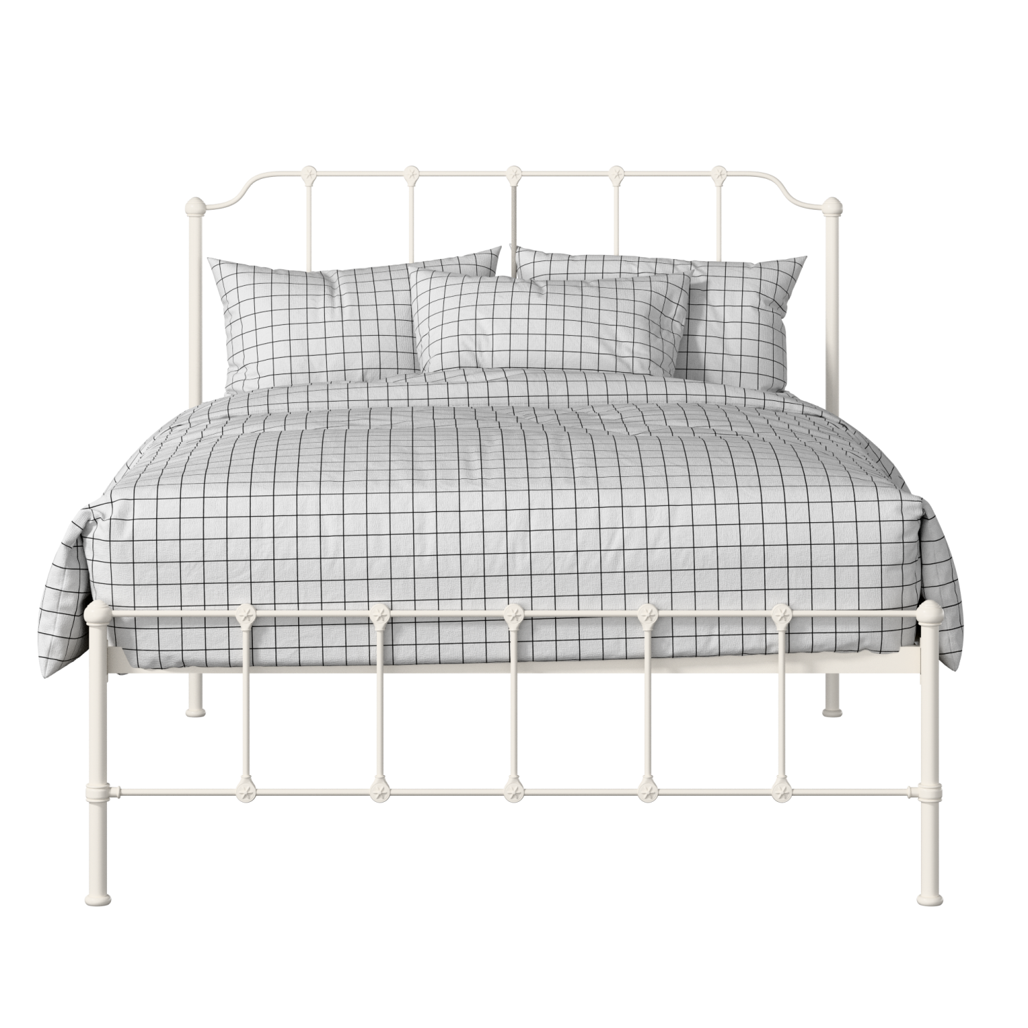 Julia iron/metal bed in ivory