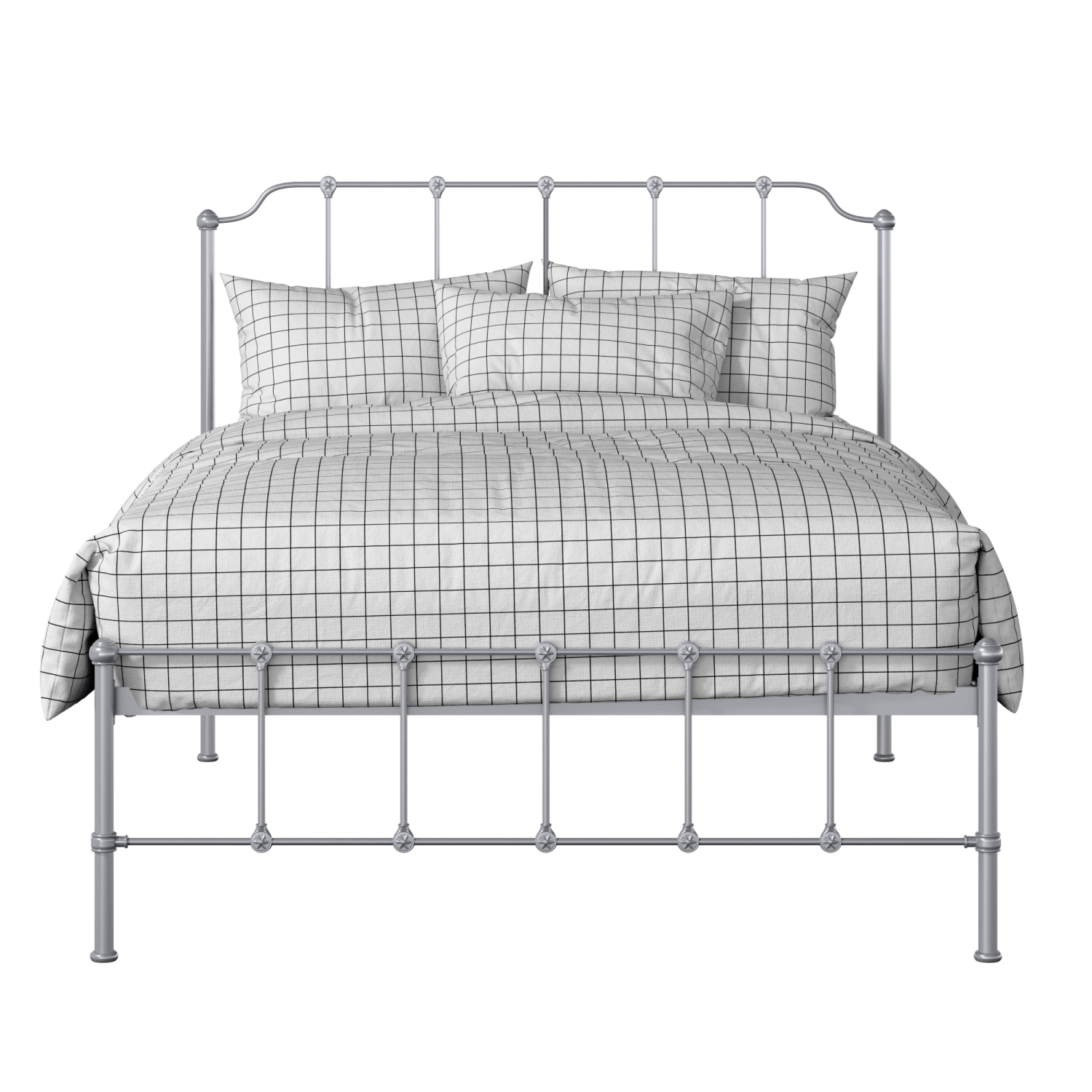 Julia iron/metal bed in silver