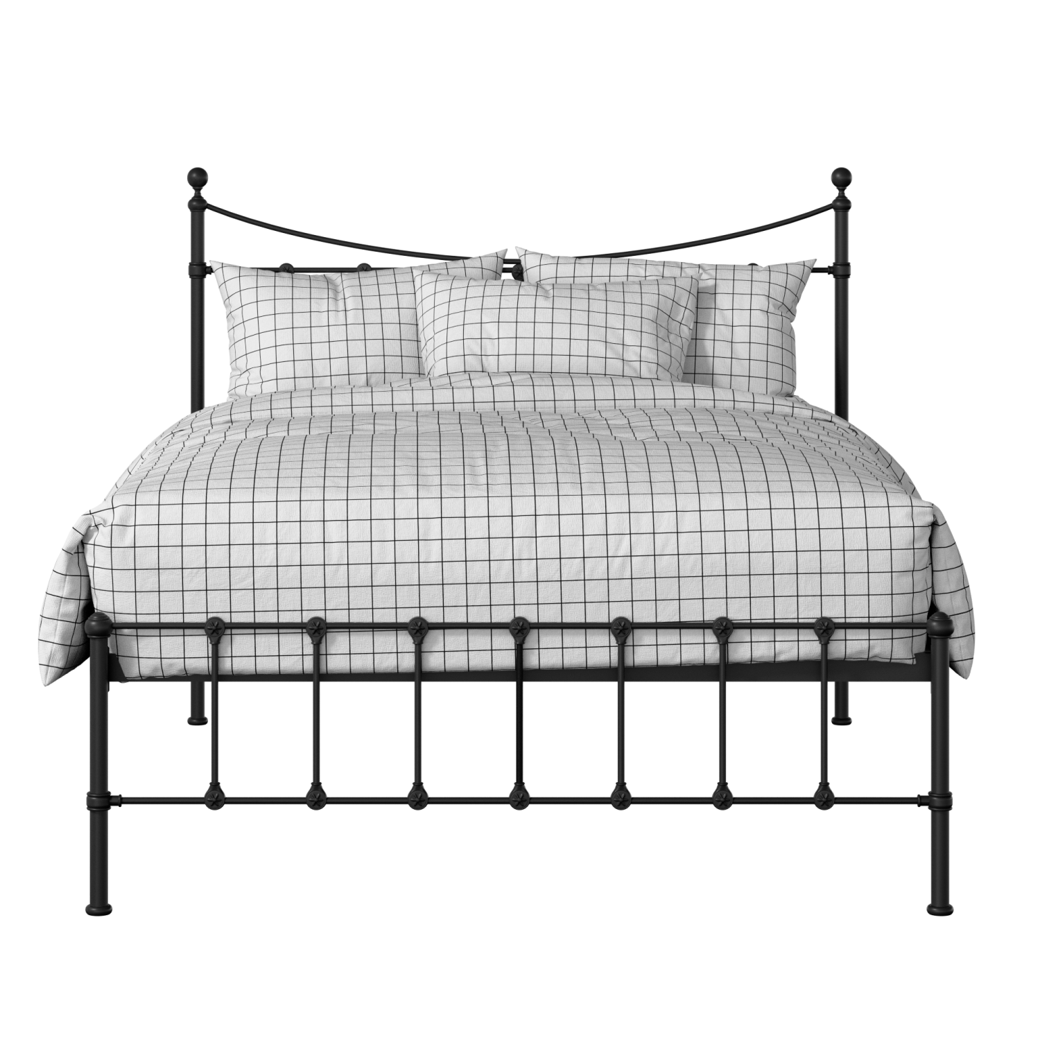 Olivia iron/metal bed in black