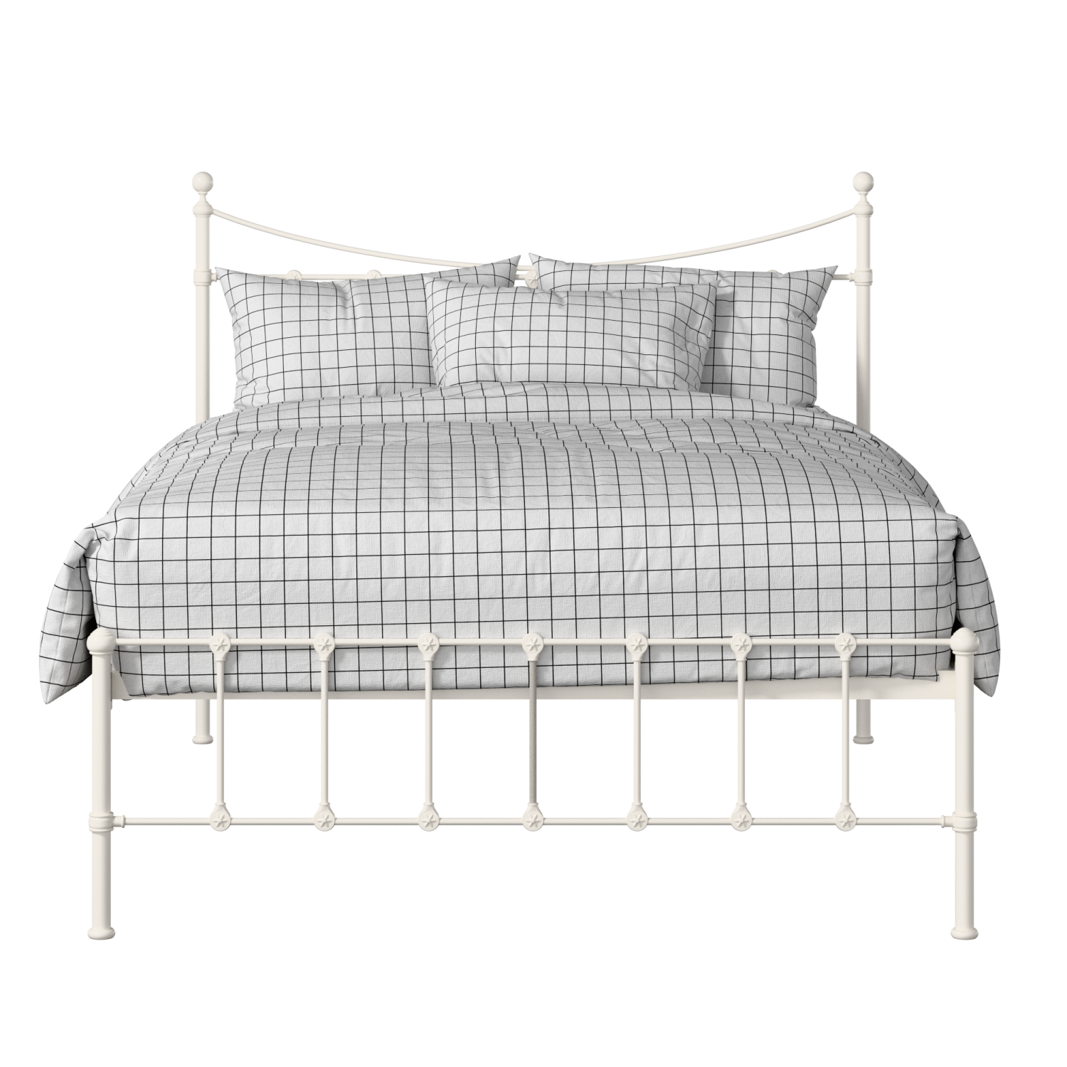 Olivia iron/metal bed in ivory