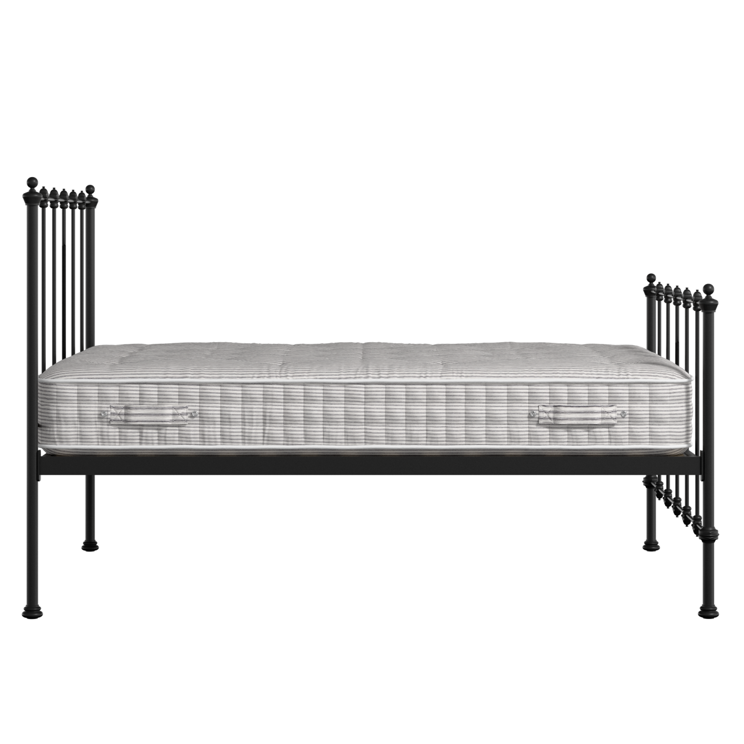 Paris lit en métal noir avec matelas