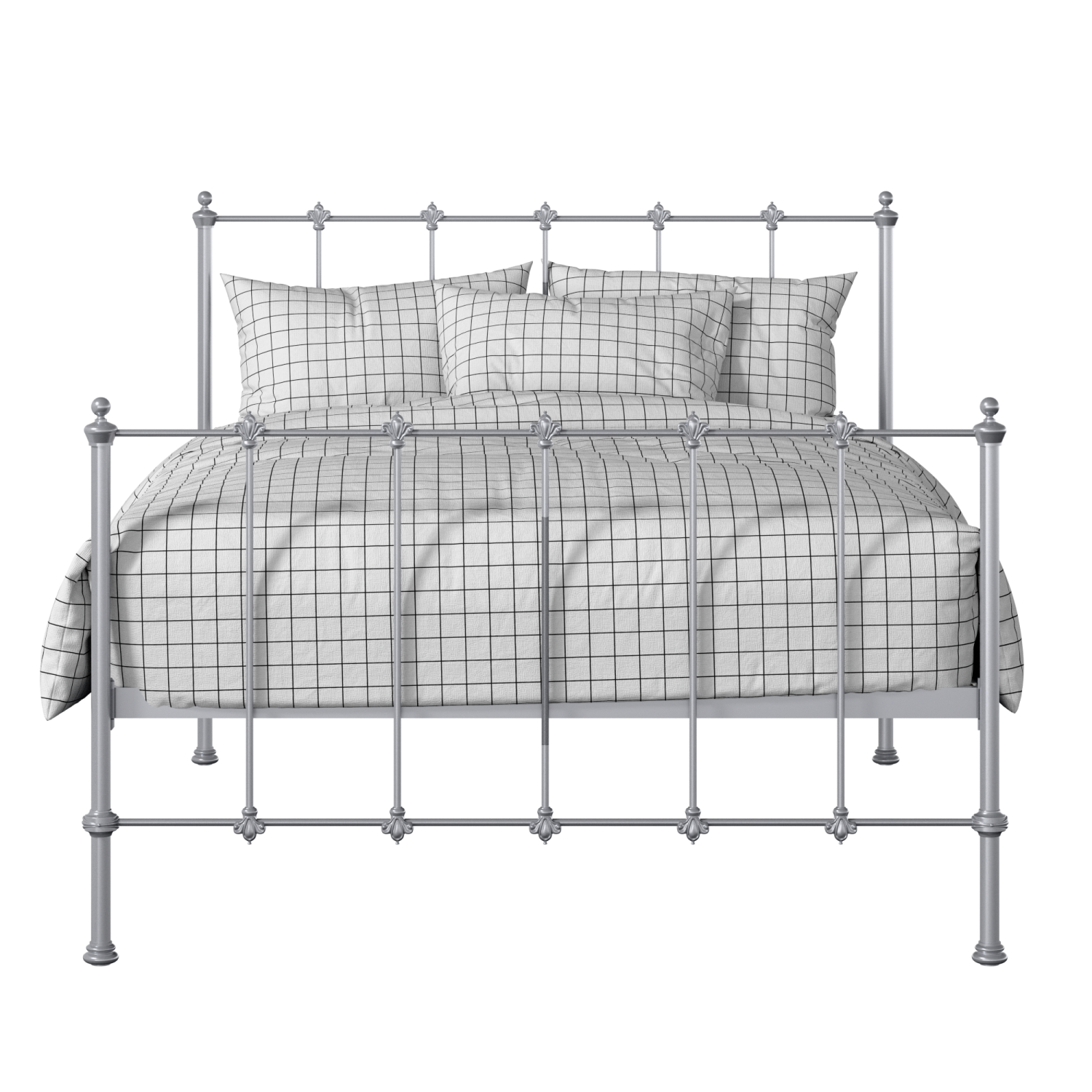 Paris iron/metal bed in silver