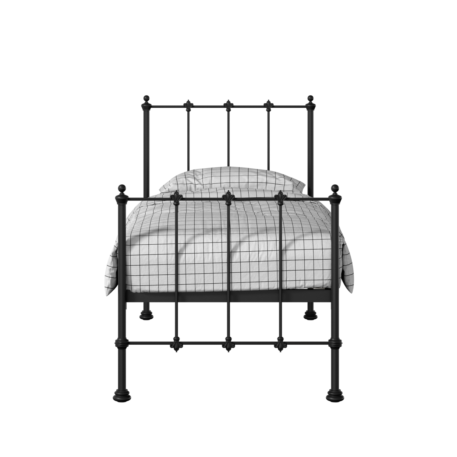 Paris lit simple en métal noir