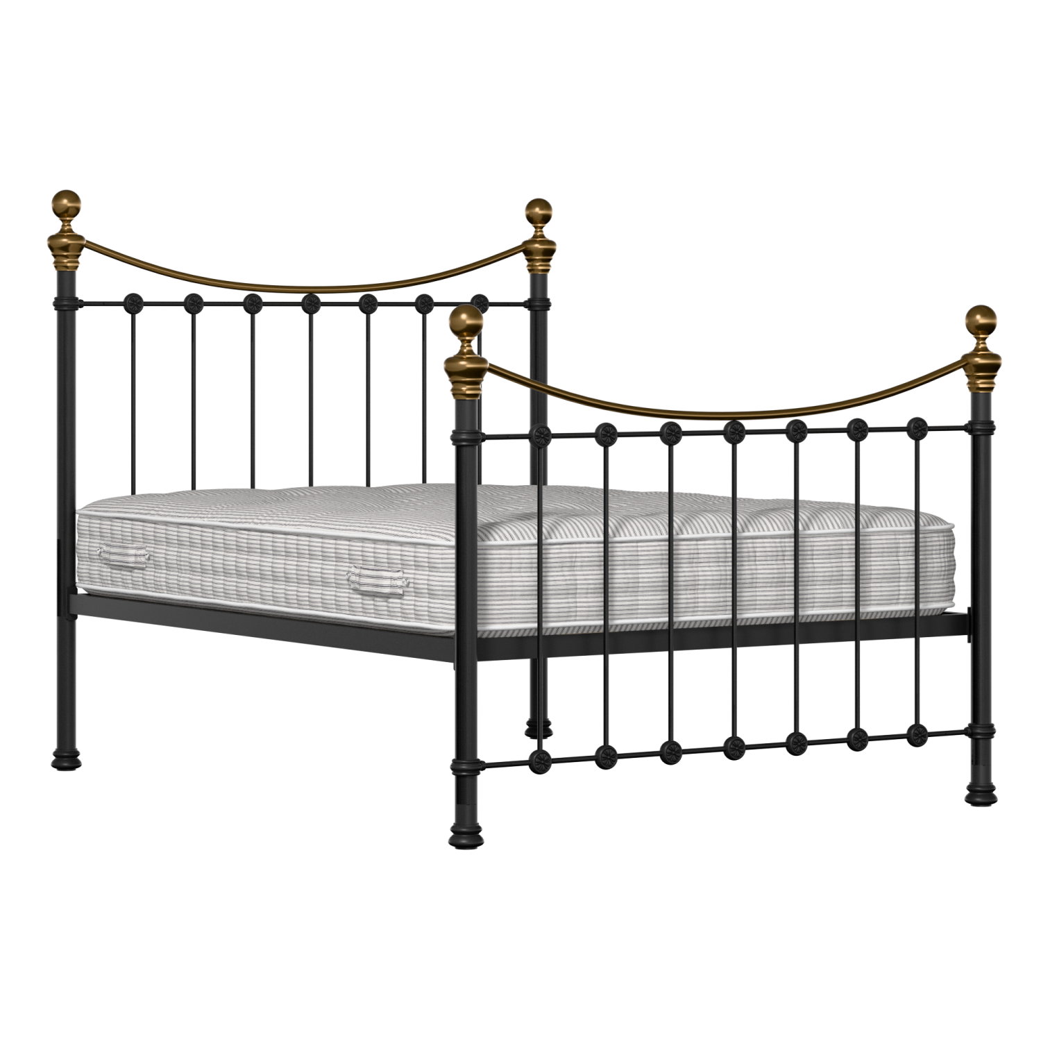 Selkirk lit en métal noir avec matelas