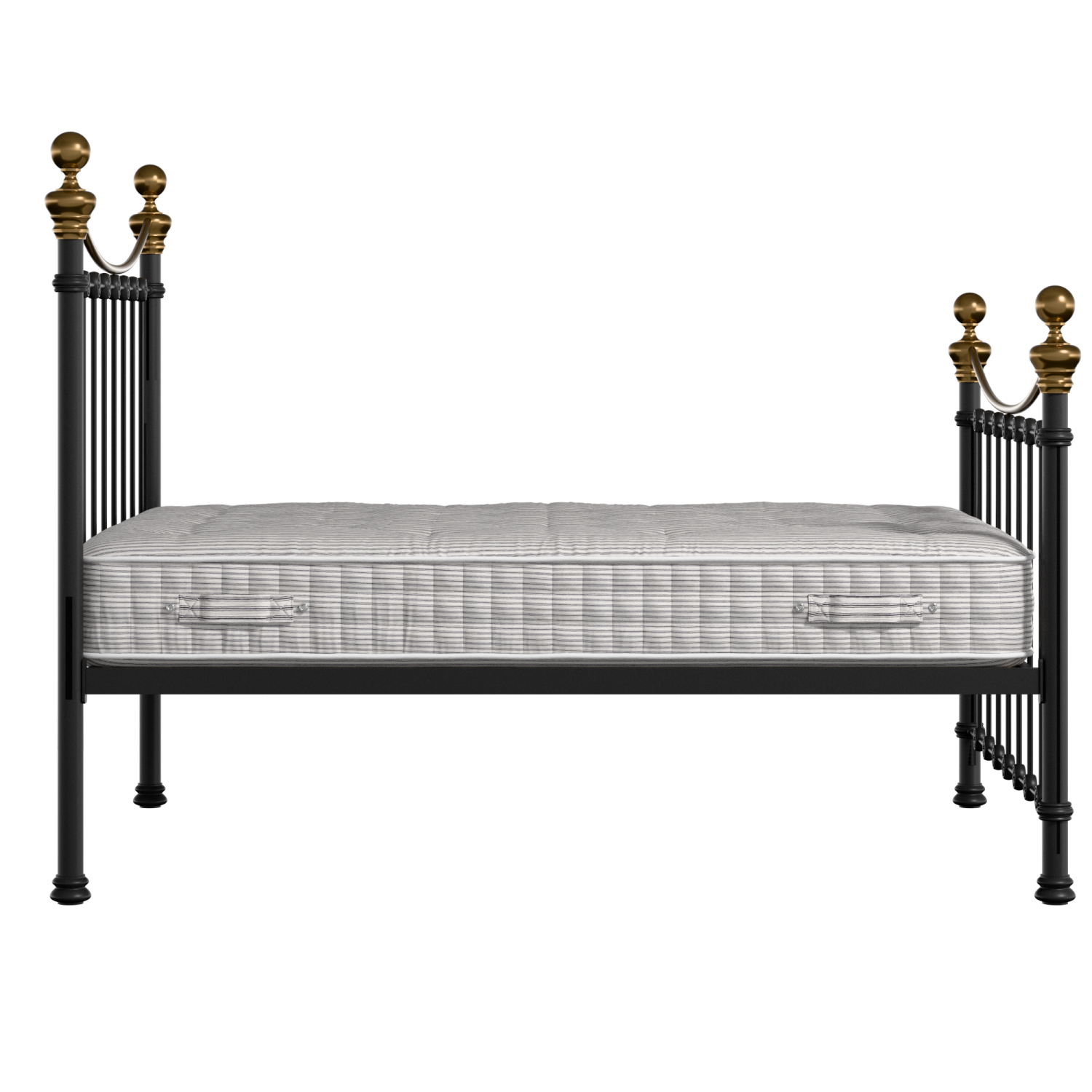 Selkirk lit en métal noir avec matelas