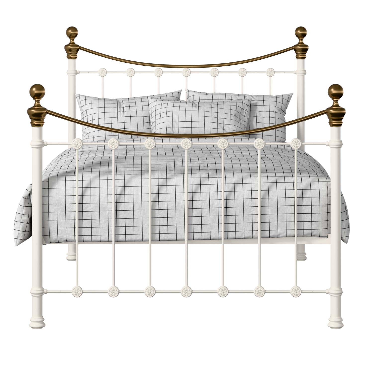 Selkirk lit en métal ivoire