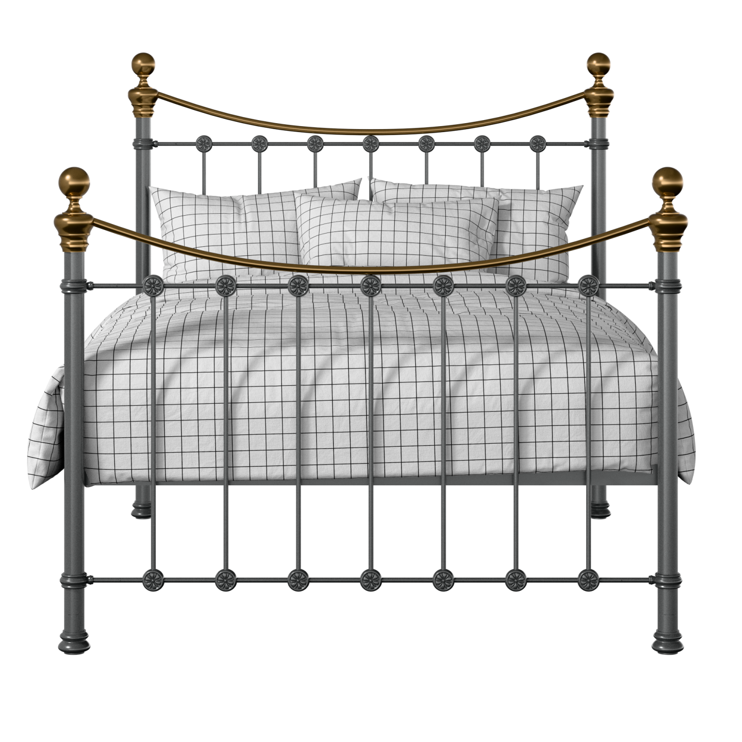 Selkirk iron/metal bed in pewter