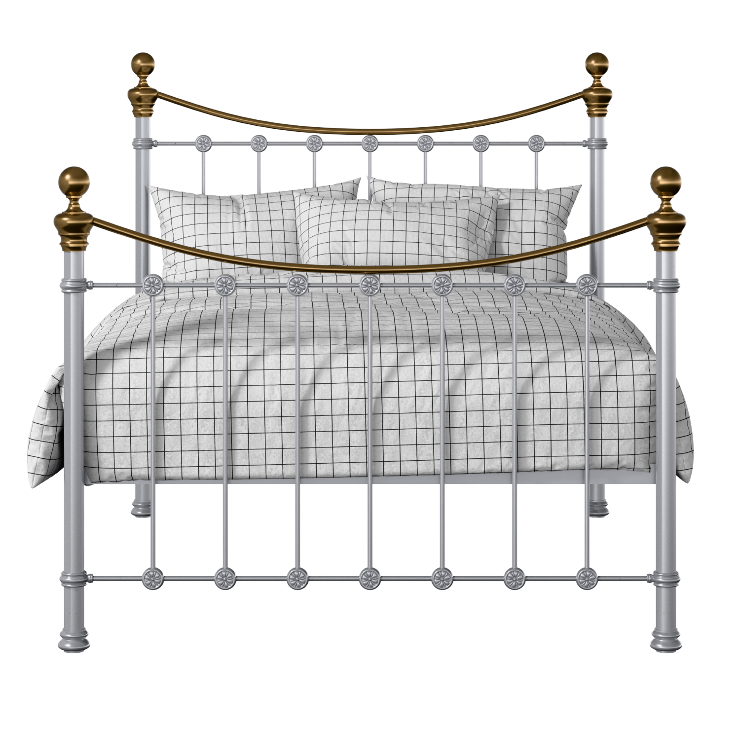 Selkirk iron/metal bed in silver