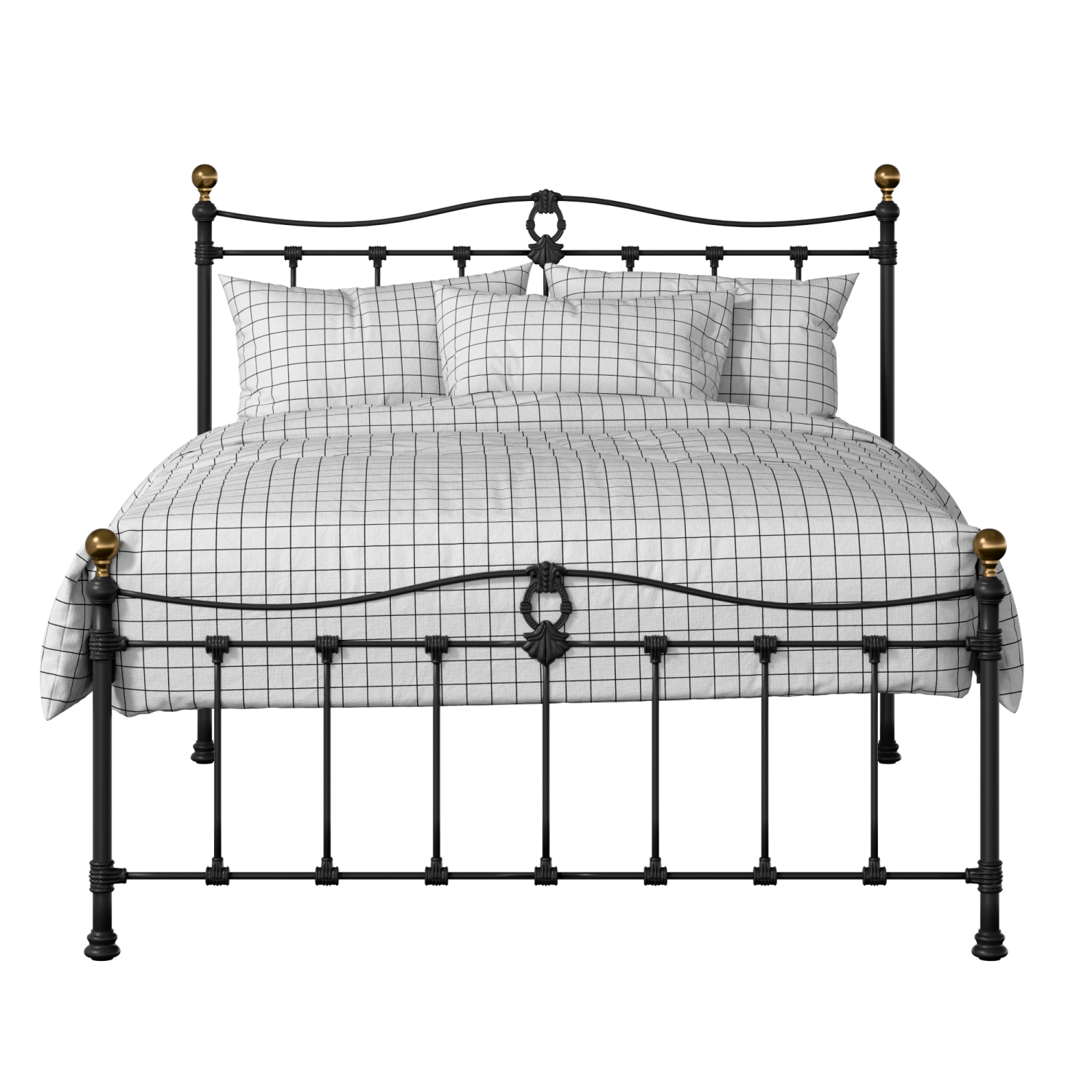 Tulsk Low Footend iron/metal bed in black