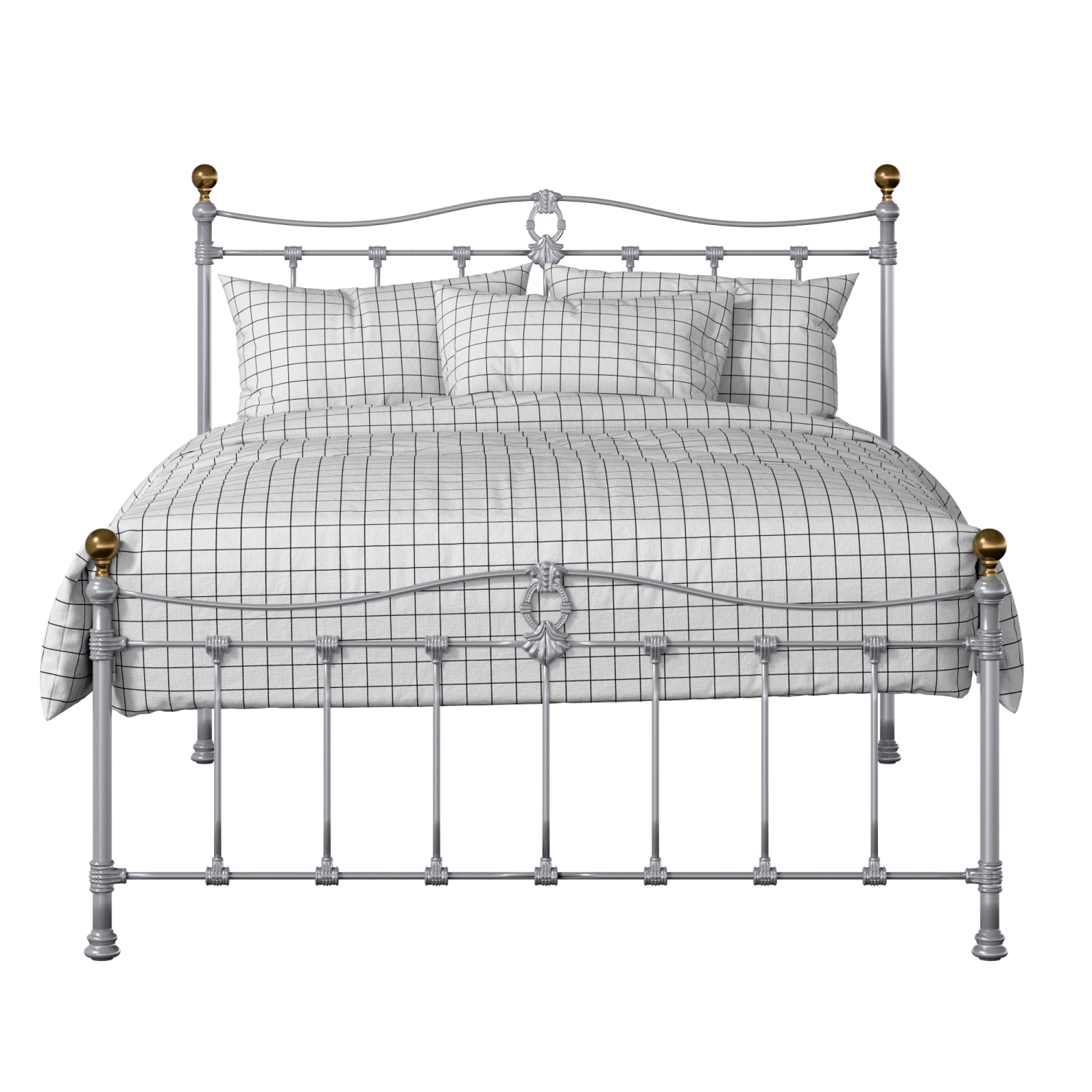 Tulsk Low Footend iron/metal bed in silver