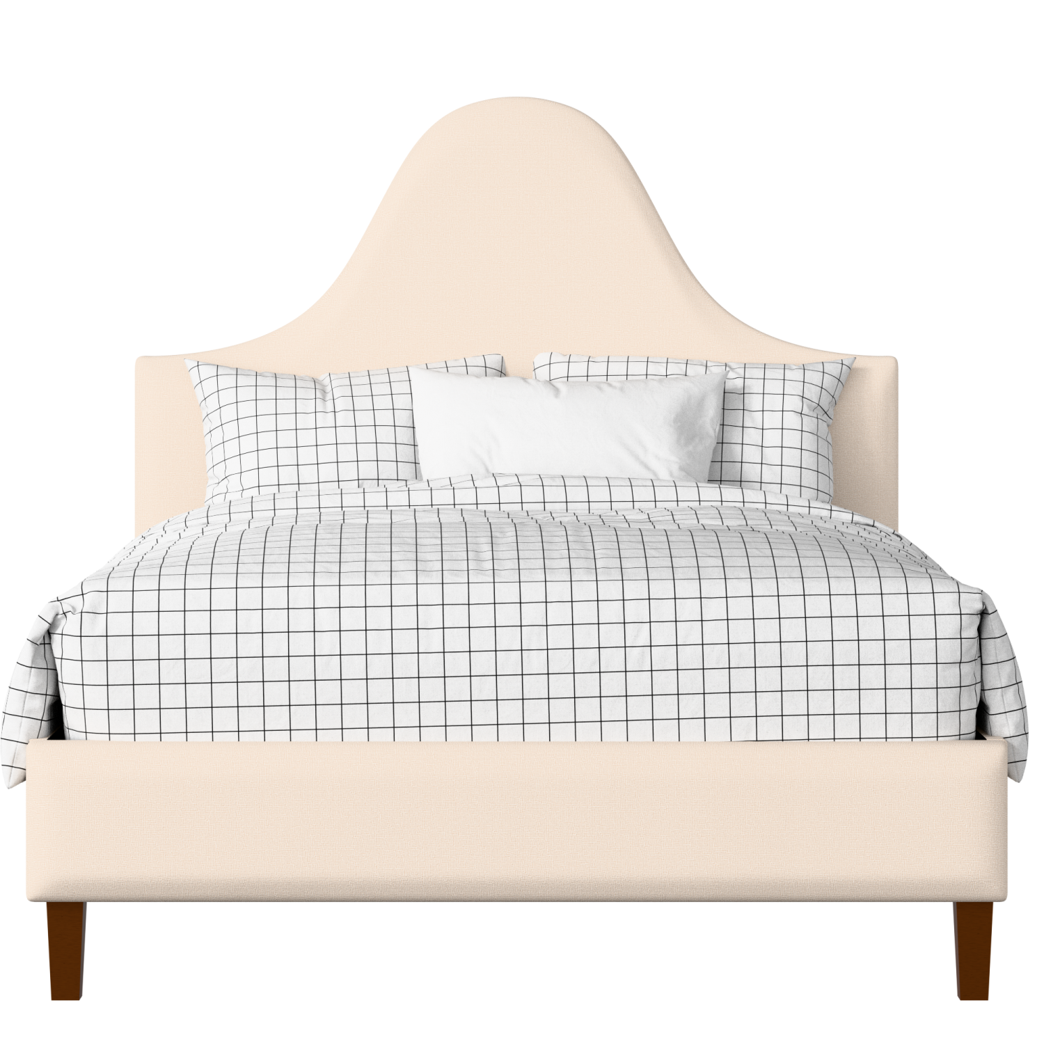 Beverley upholstered bed in Silver fabric