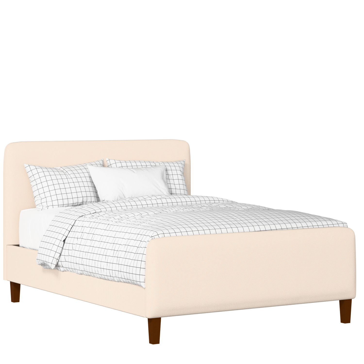 Broughton upholstered bed in Silver fabric with Juno mattress