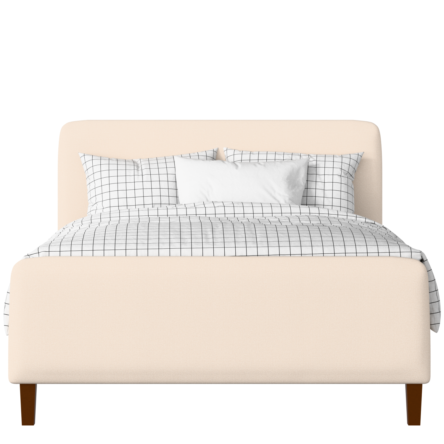 Broughton upholstered bed in Silver fabric