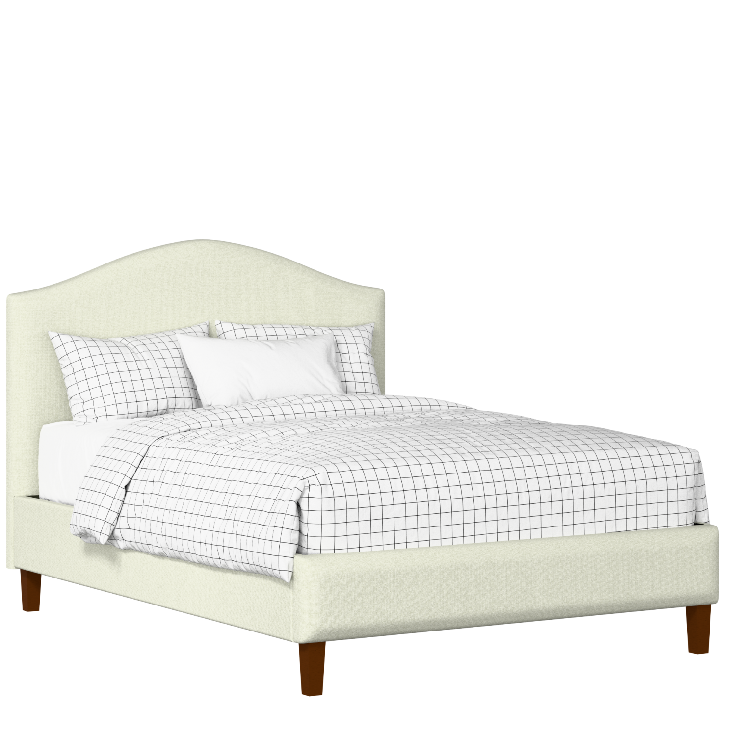Burley Slim upholstered bed in mineral fabric