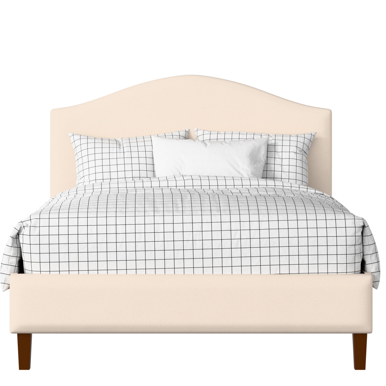 Burley Slim upholstered bed in Silver fabric