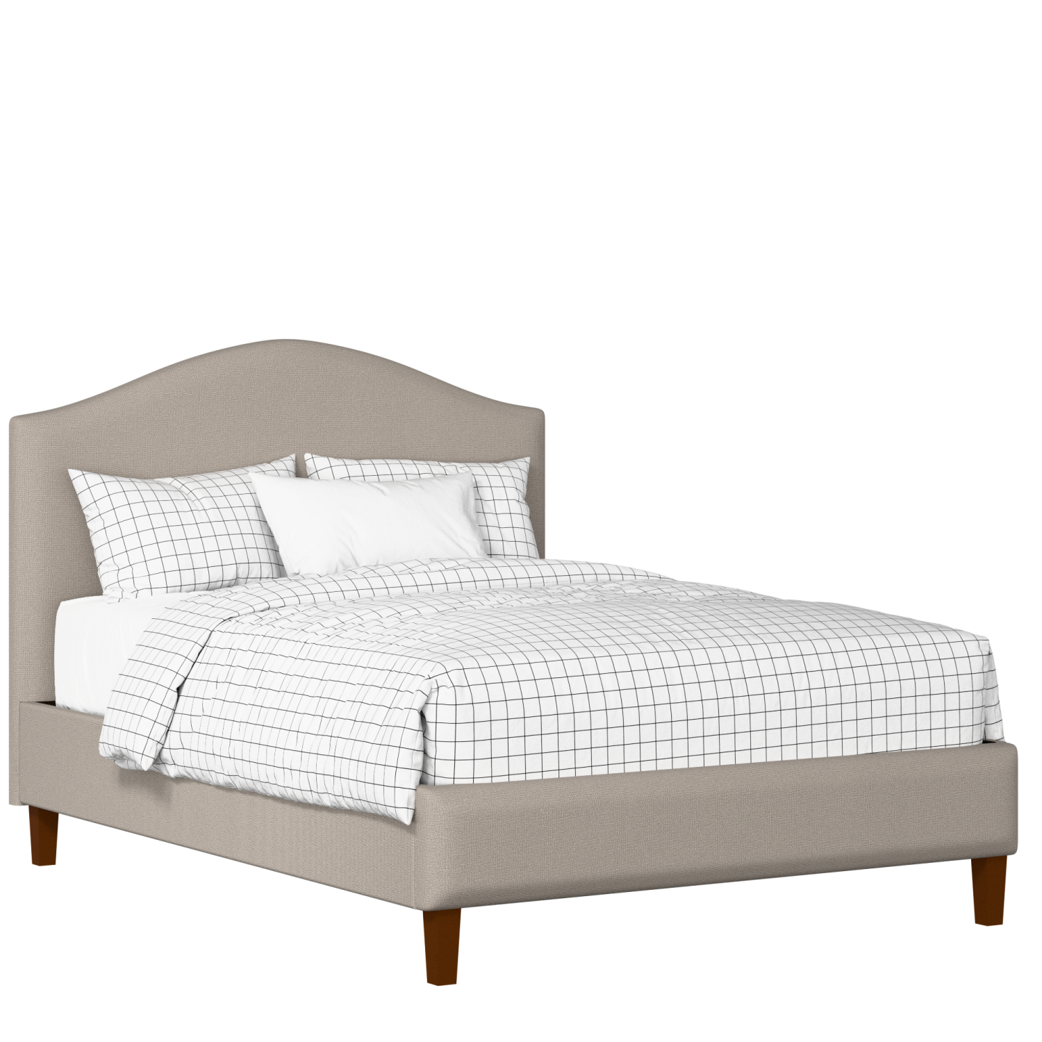 Burley Slim upholstered bed in storm grey fabric