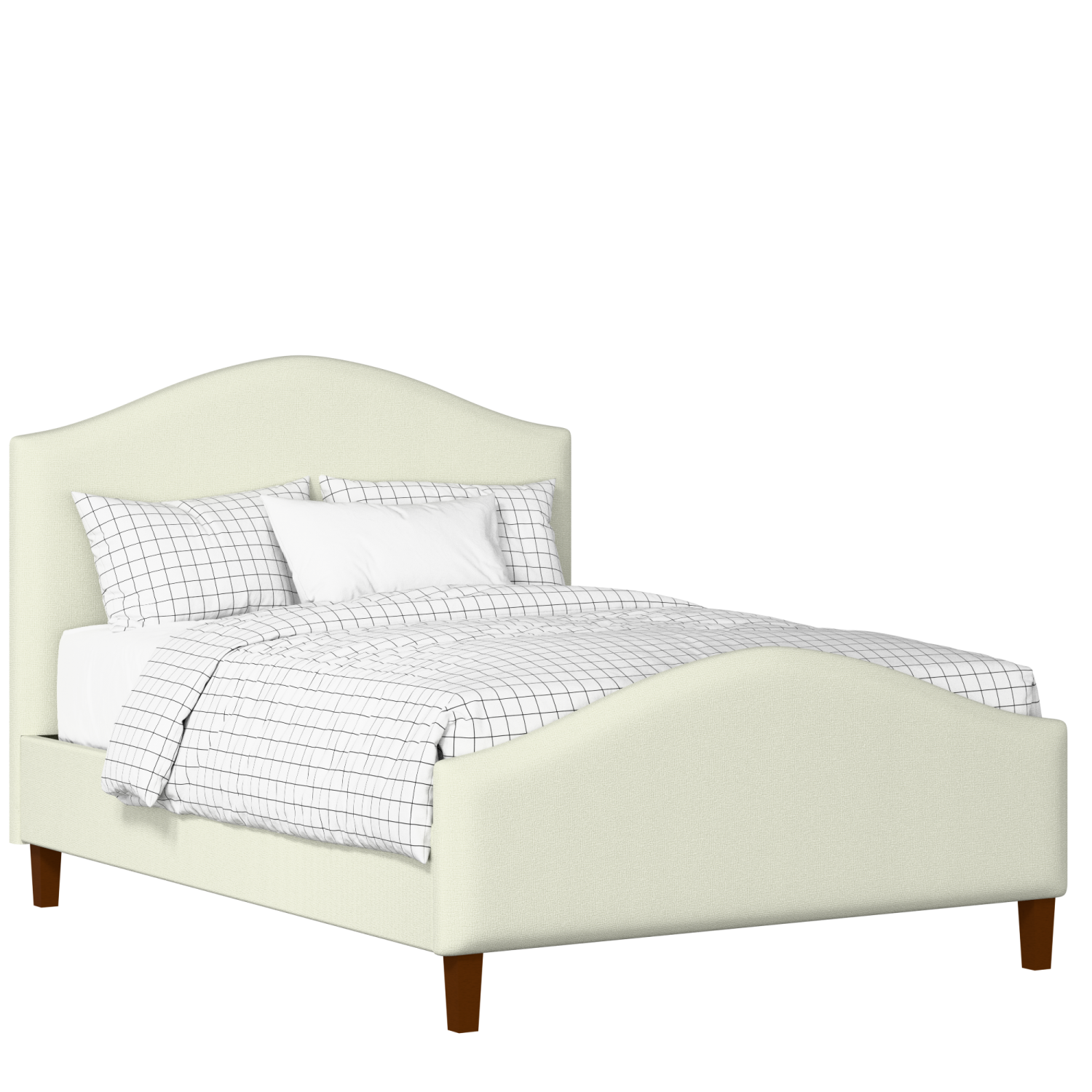 Burley upholstered bed in mineral fabric