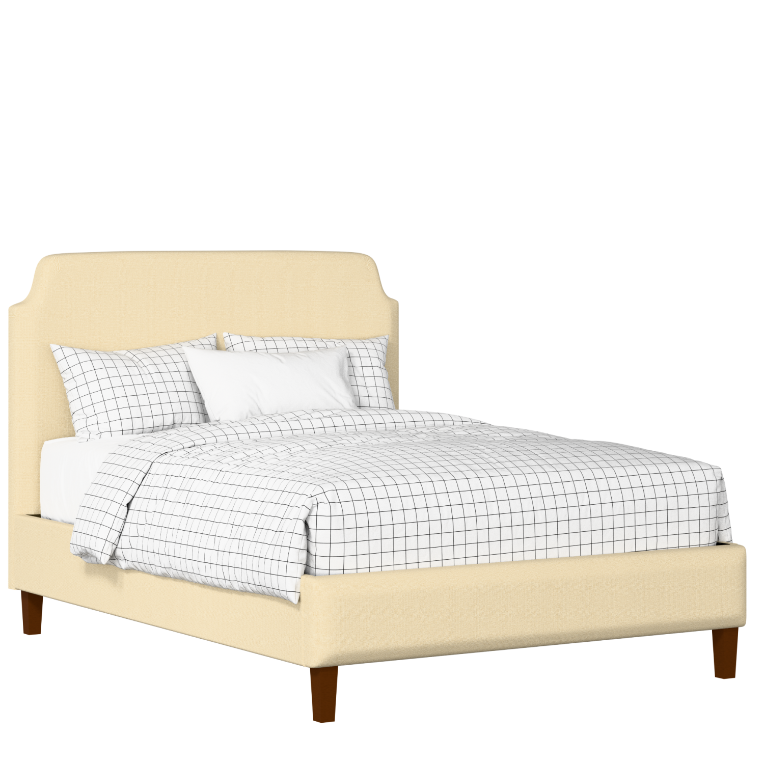 Charing Slim upholstered bed in oatmeal fabric