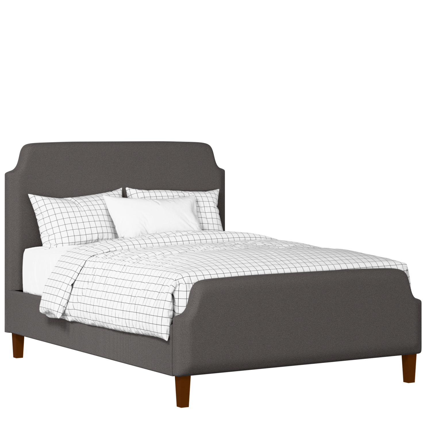 Charing upholstered bed in iron fabric
